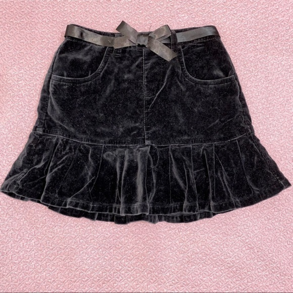 Copper‎ Key skort size 8 velvety black velour